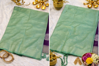 Purple and Sage green soft silk