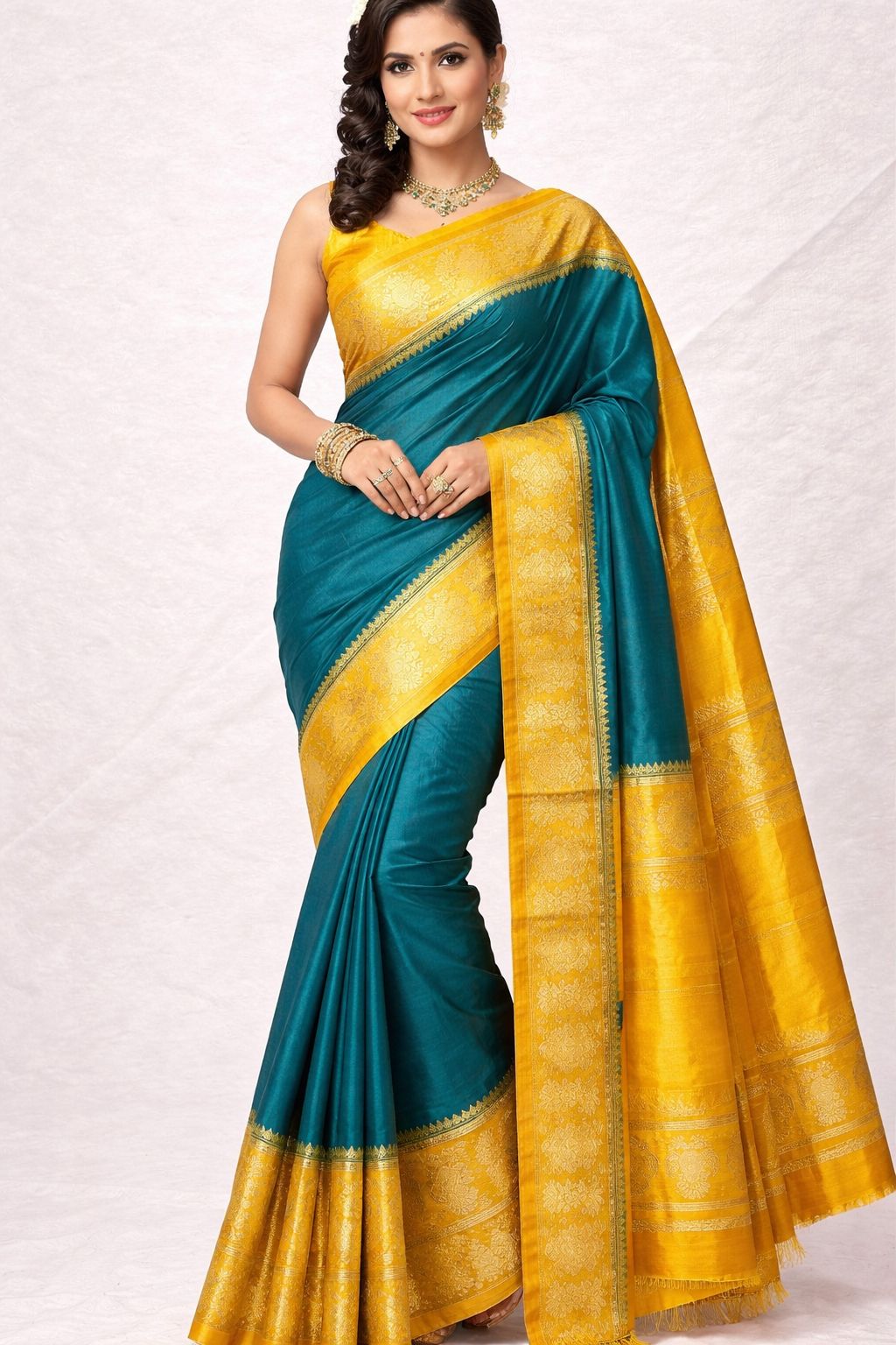 Multicolor Crape silk sarees