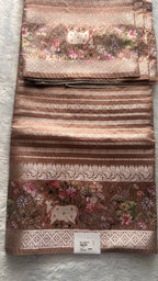 Light brown Tussr silk