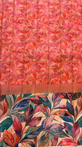 Orange silk saree