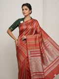 Orange crape organza