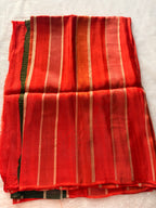 Orange crape organza