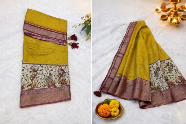 MULTICOLOR SOFT SILK  SAREE