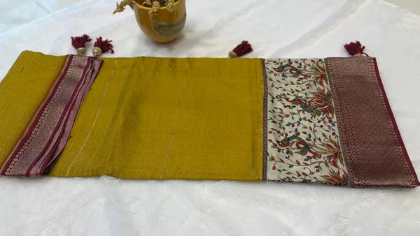 MULTICOLOR SOFT SILK  SAREE