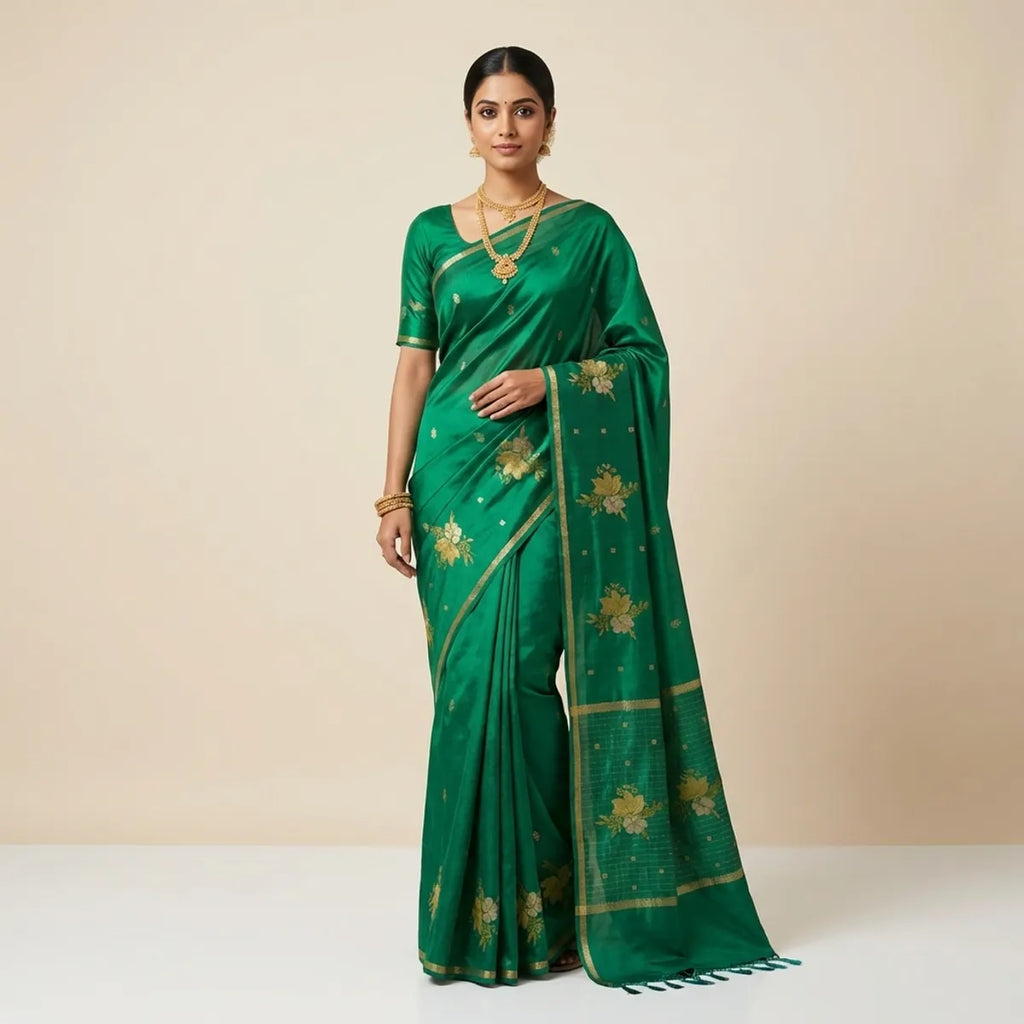 MULTICOLOR TUSSAR SILK SAREE