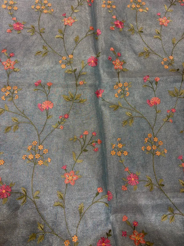 MULTICOLOR TISSUE SAREE