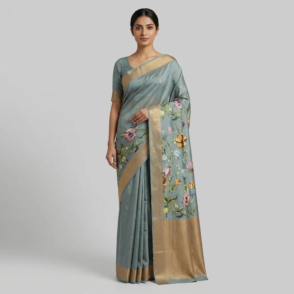 MULTICOLOR SILK  SAREE